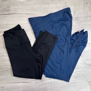 Yoga Pant/Workout Pant Bundle of 2 WMN Small Zella & Love 4 Humanity, Black/Blue